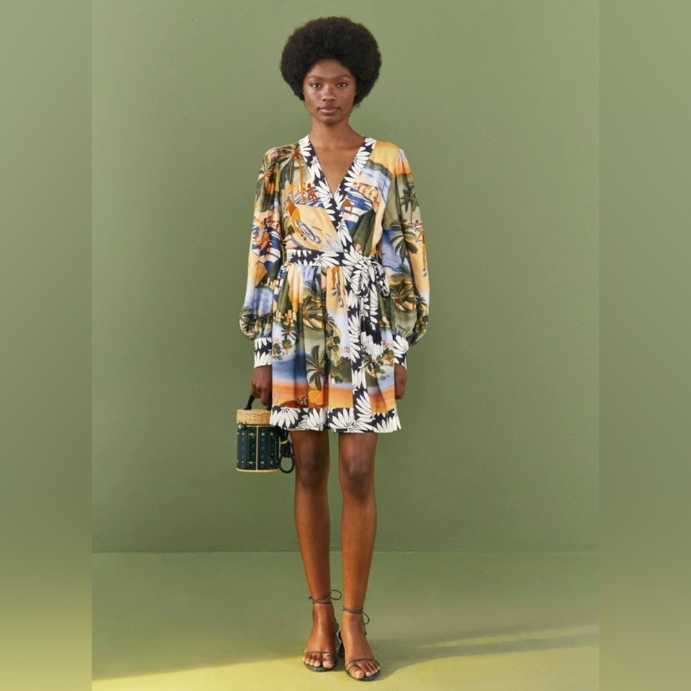 NWT FARM Rio Carioca Lenzing Viscose Mini Dress